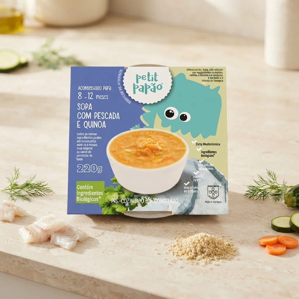 Sopa com Pescada e Quinoa BIO Petit Papão®