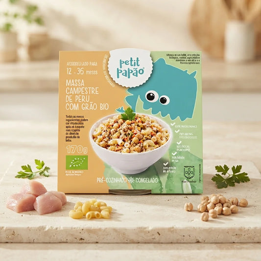 Massa Campestre de Peru com Grão-de-Bico BIO Petit Papão®