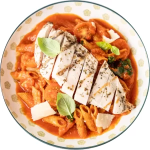 Frango pomodoro, sem glúten